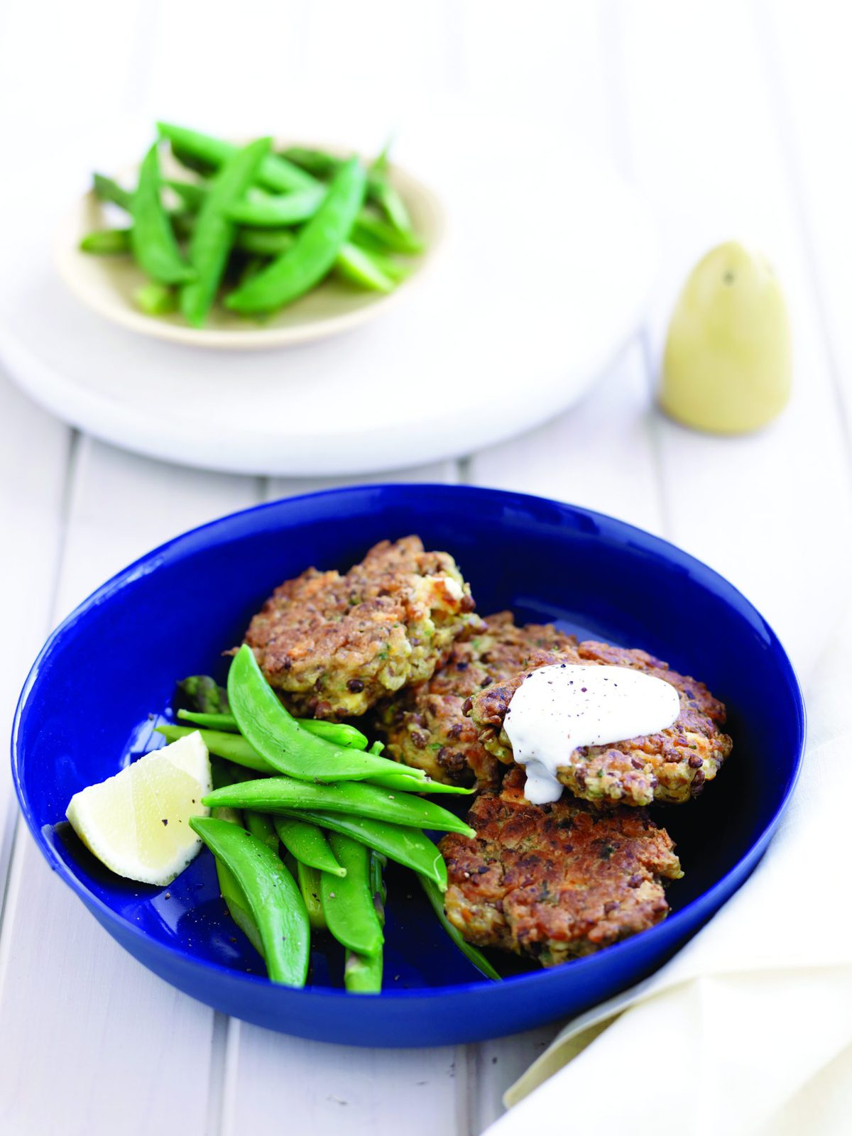 Spiced lentil fritters