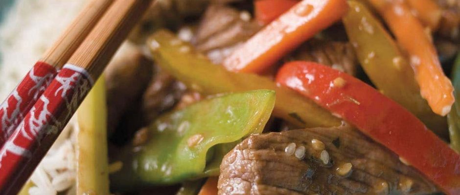 Spicy beef stir-fry