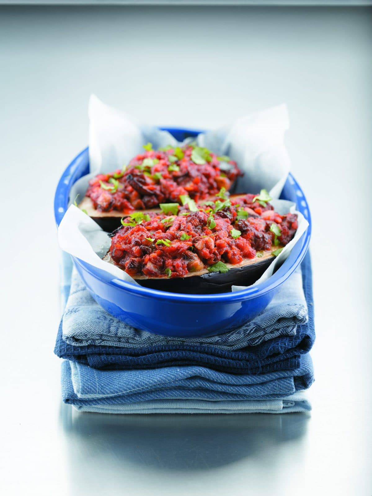 Spicy curry eggplant