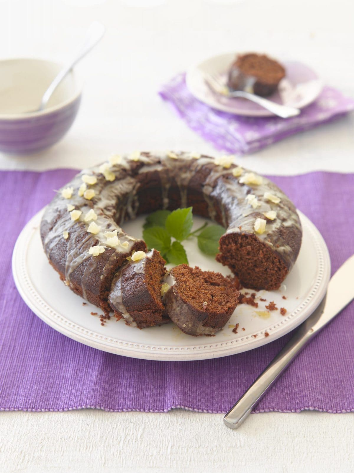 Sticky stem ginger cake
