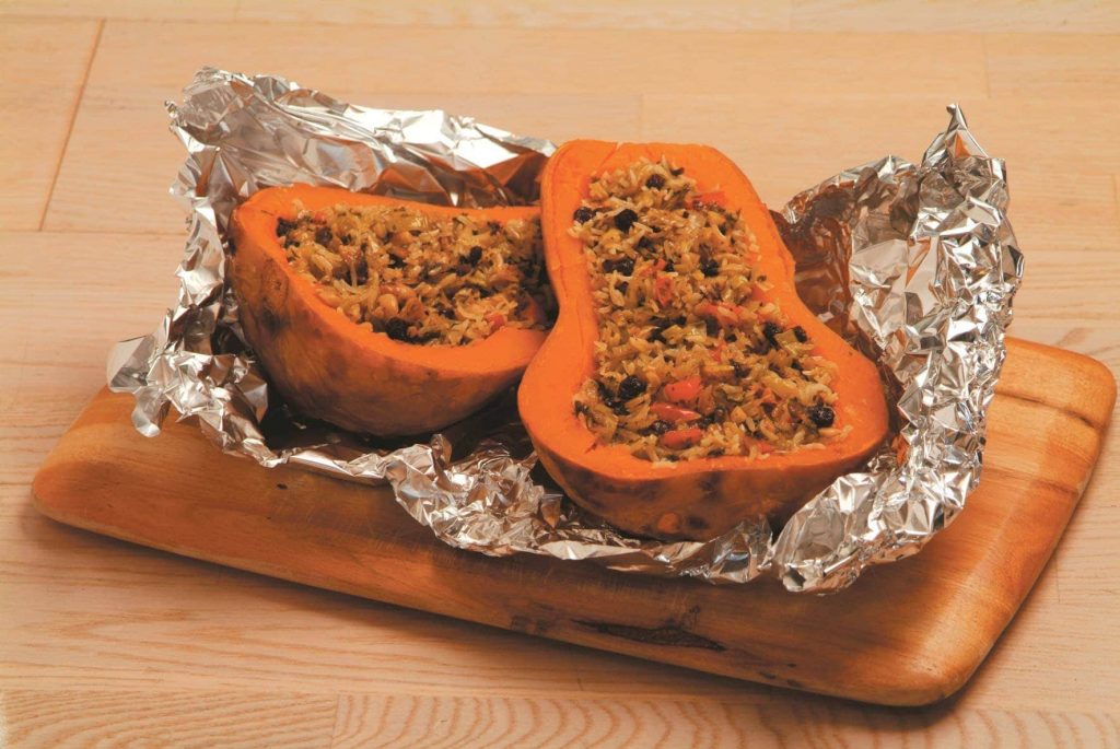 Stuffed butternut squash