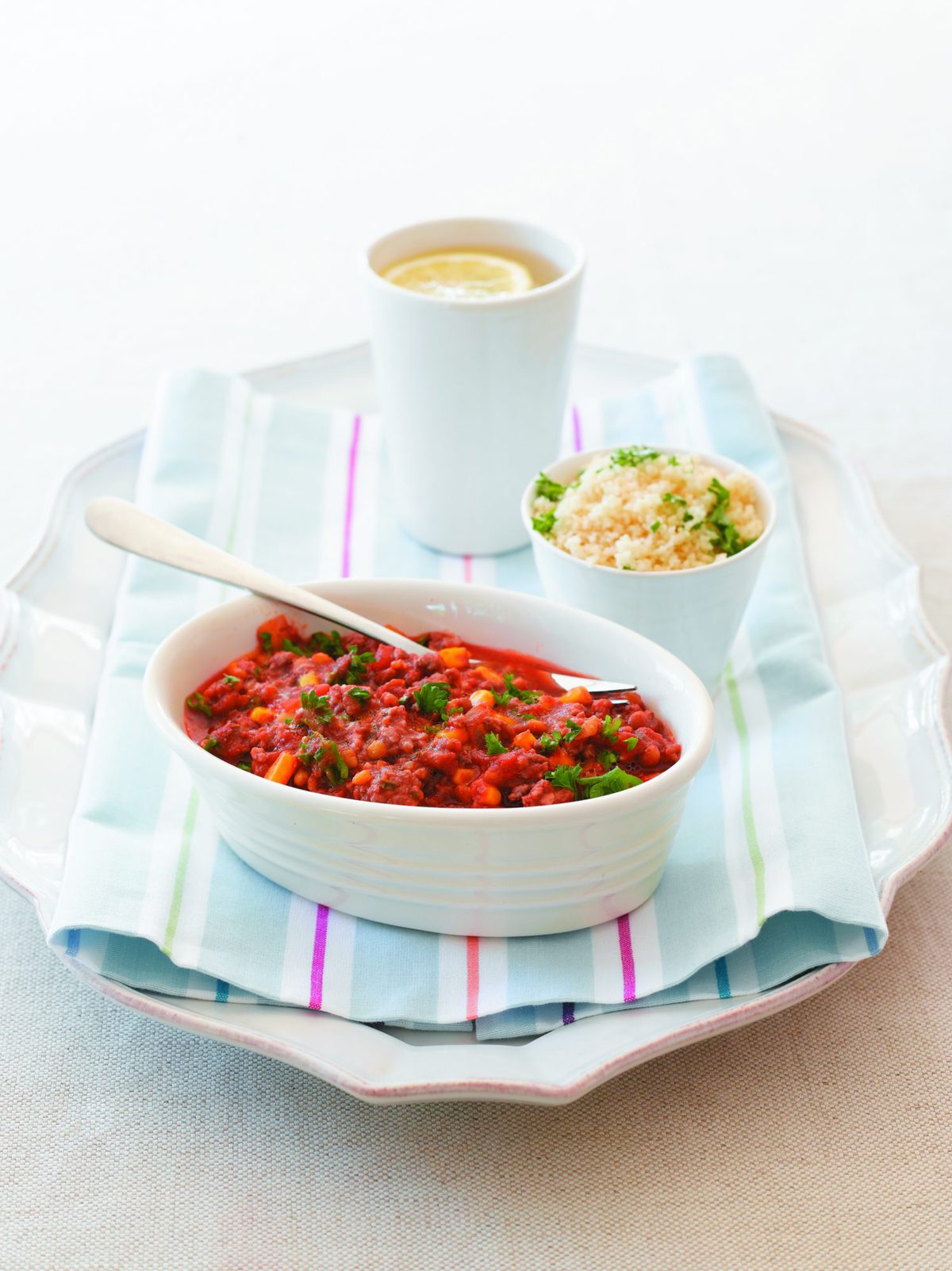 Tasty pork with couscous