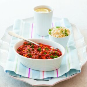 Tasty pork with couscous