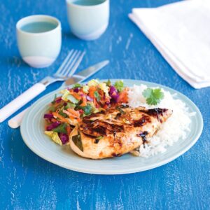Thai chicken with crunchy coleslaw