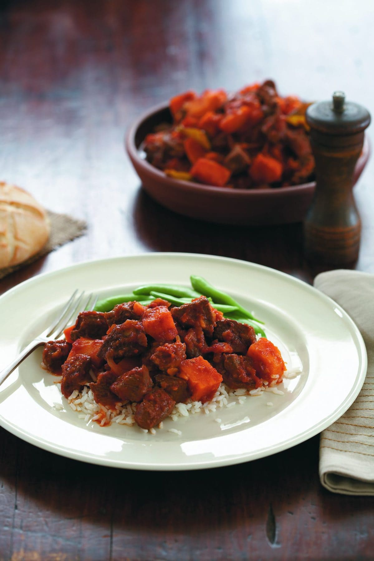 Thai beef and kumara curry