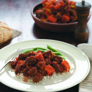 Thai beef and kumara curry