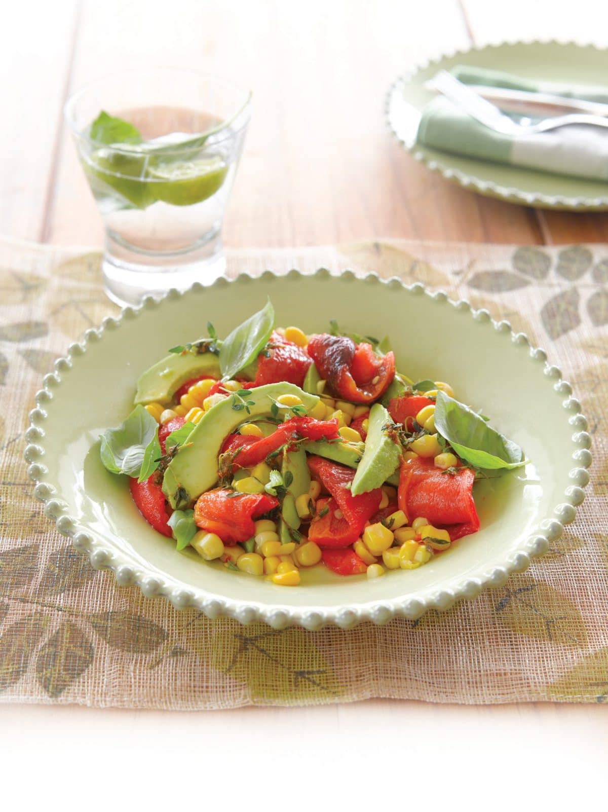 Three Cs (capsicum, chilli and corn) salad