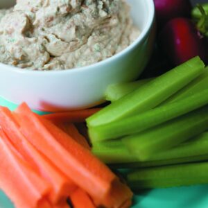 Tofu, semi-dried tomato and basil dip