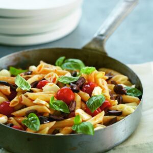Tomato, feta and basil penne