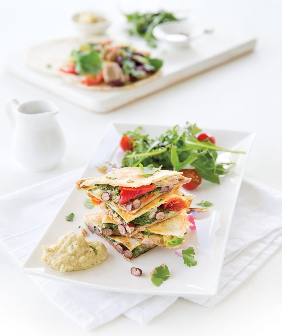 Tuna quesadillas
