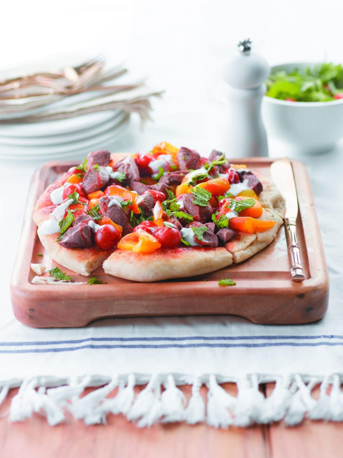 Turkish-style pizza