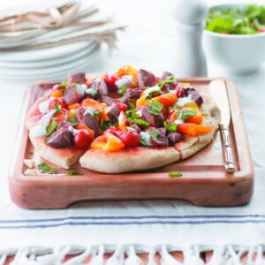 Turkish-style pizza