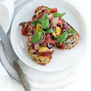 Tuscan tuna toasts