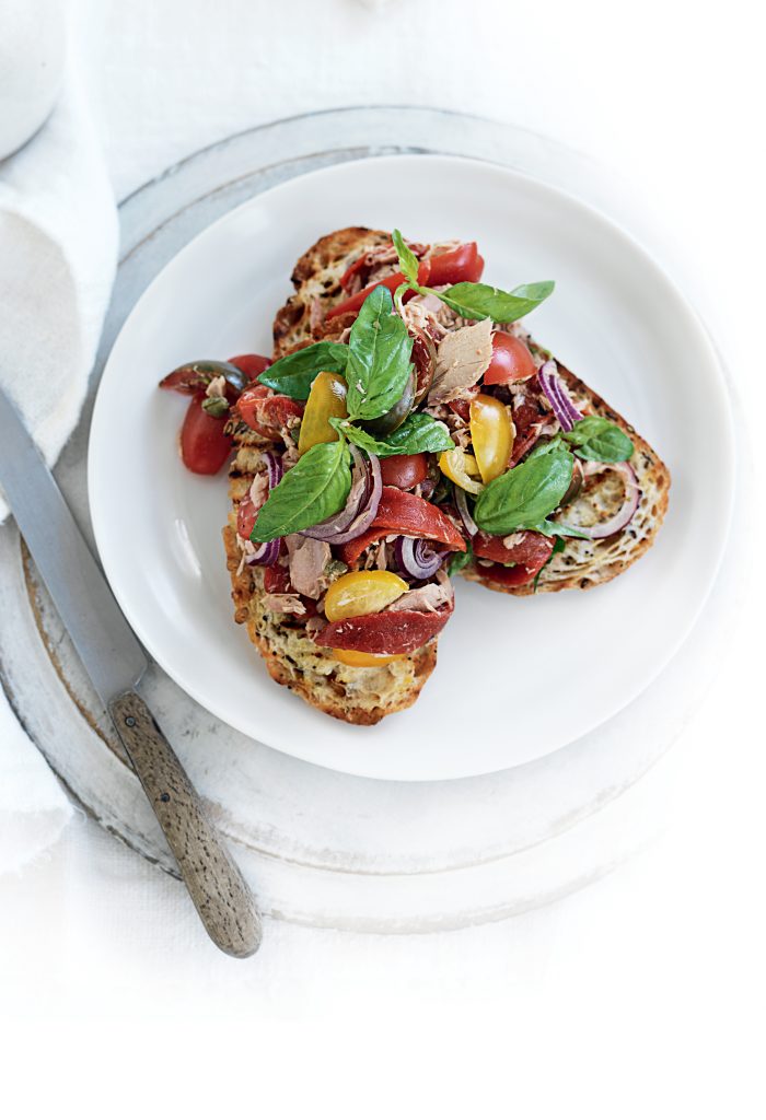 Tuscan tuna toasts Tuscan tuna toasts