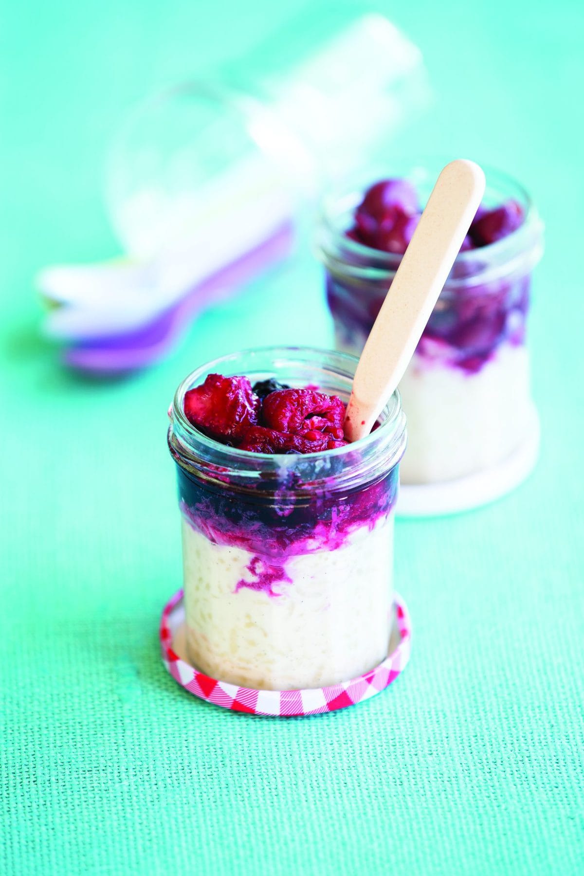 Vanilla almond rice jars