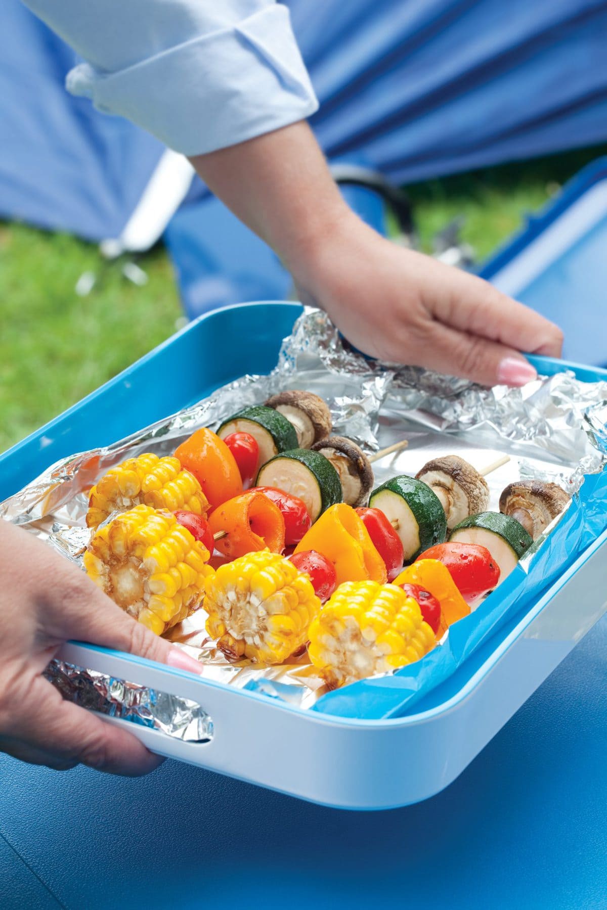 Vegetable kebabs