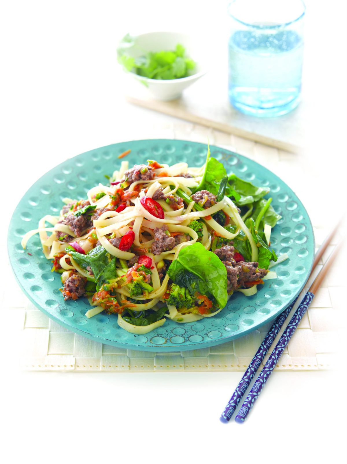 Venison and vege spicy noodles