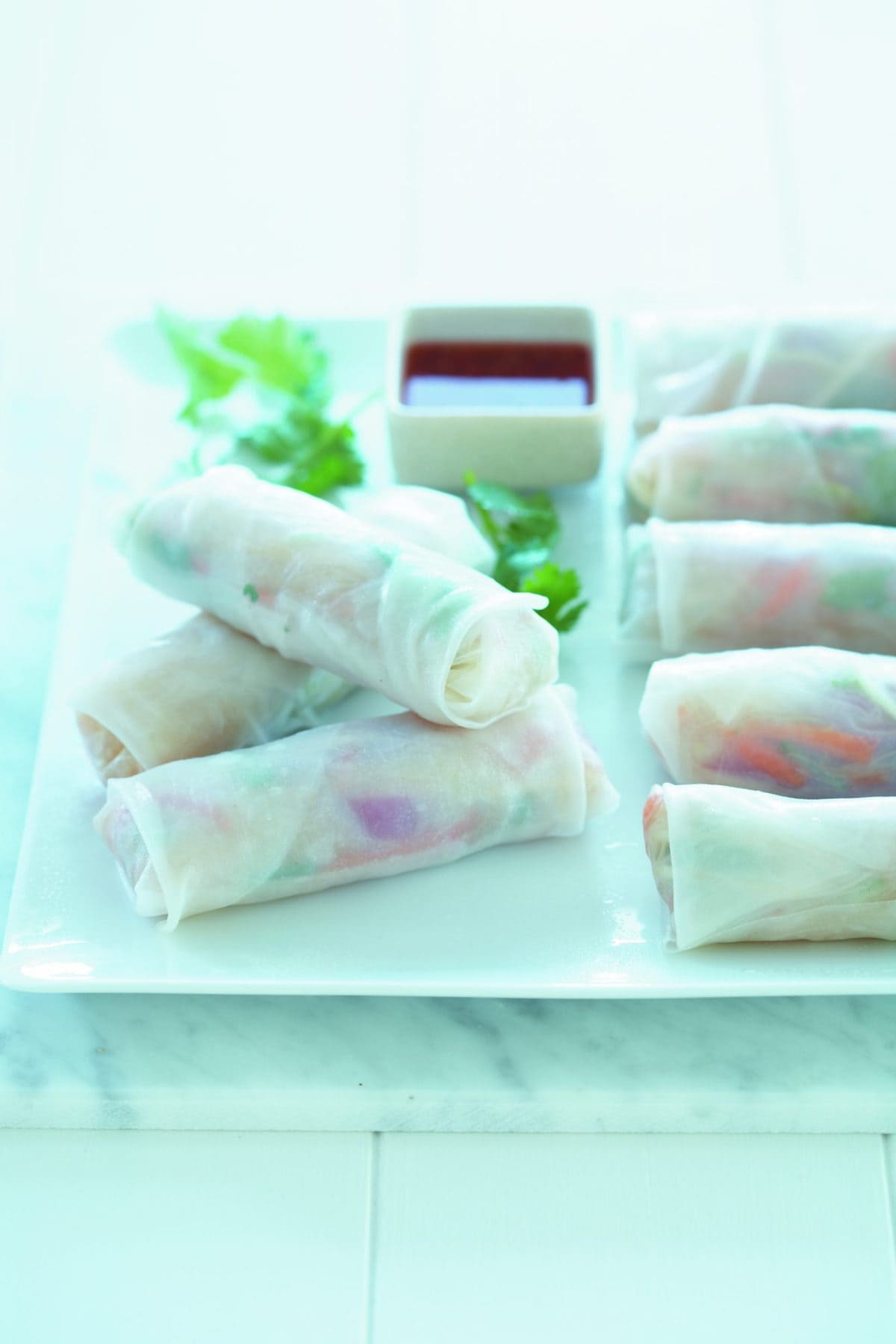 Vietnamese rice paper rolls