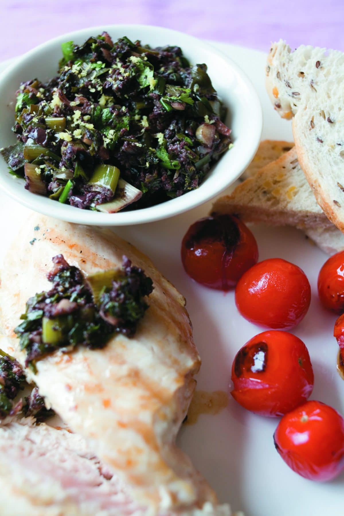 Warm herby salsa