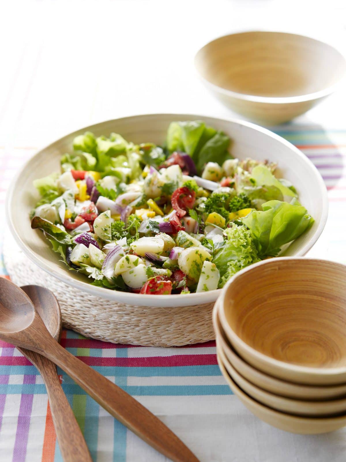 Warm potato salad