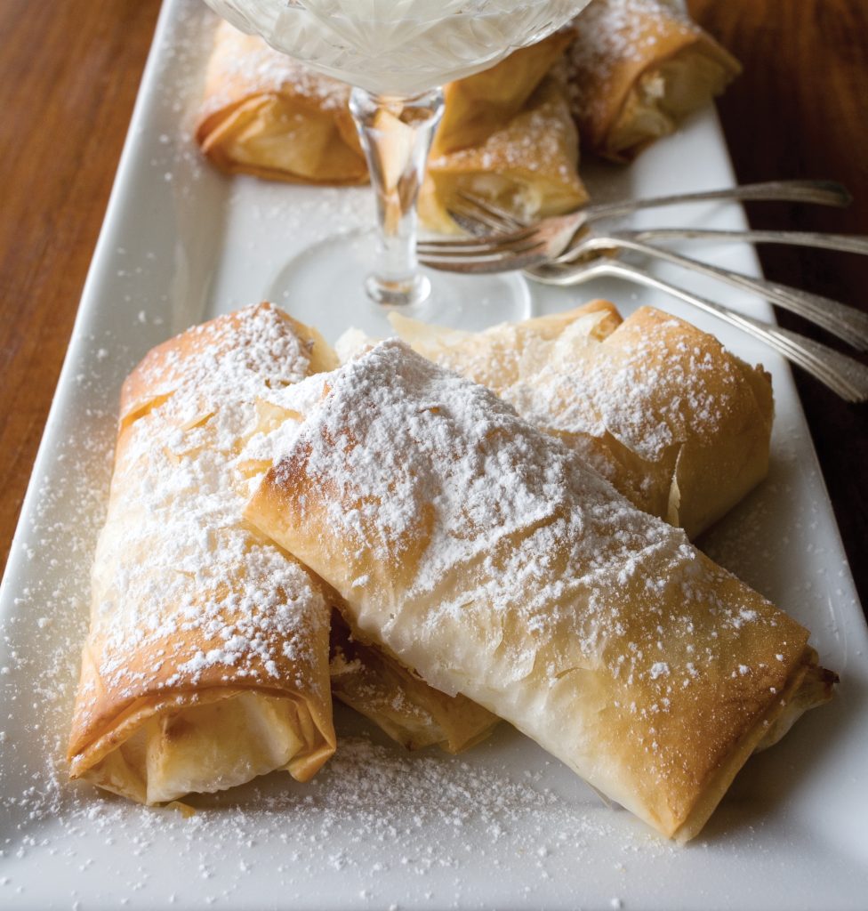 Tropical fruit strudels Tropical fruit strudels