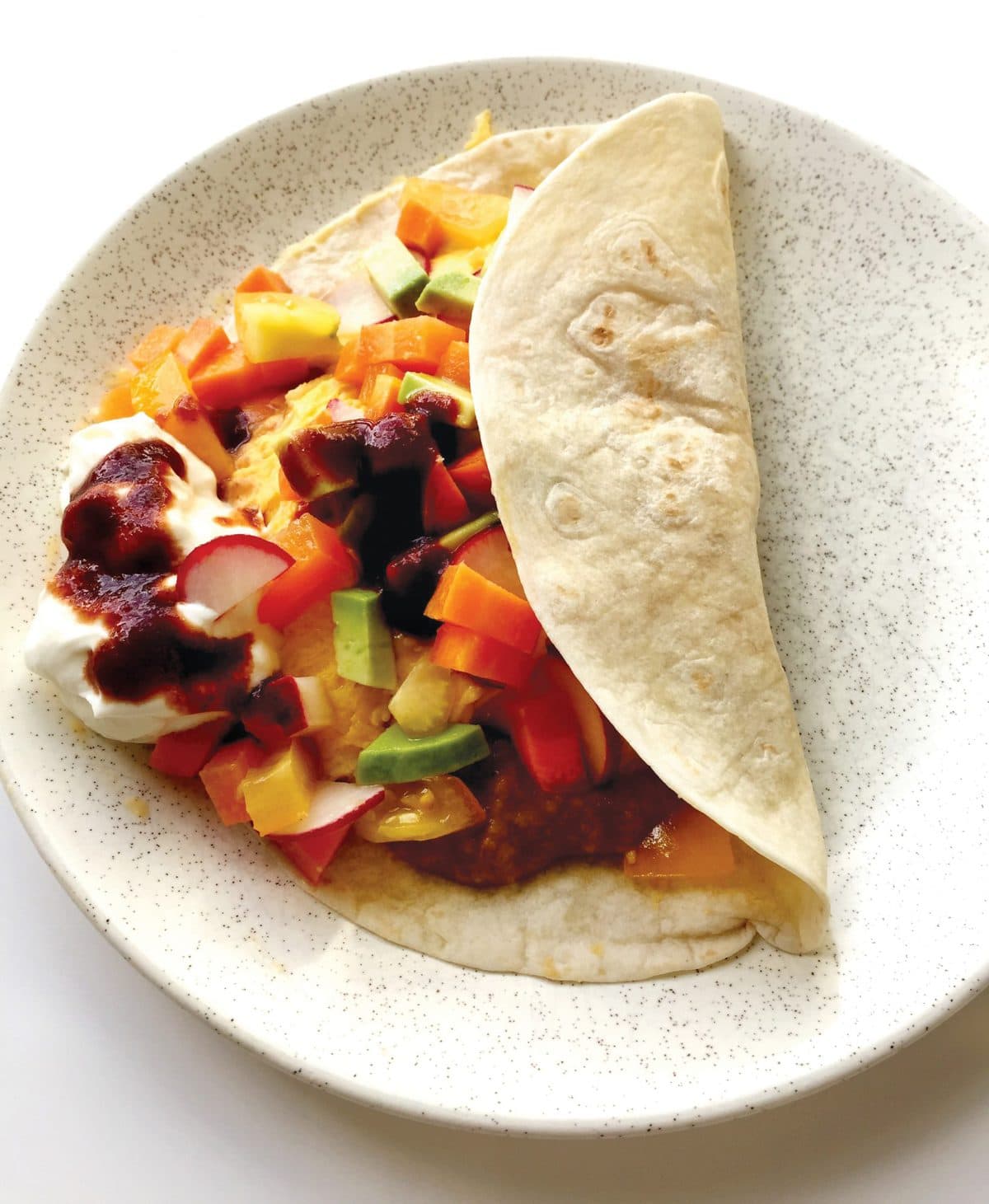 Mexican egg tortilla