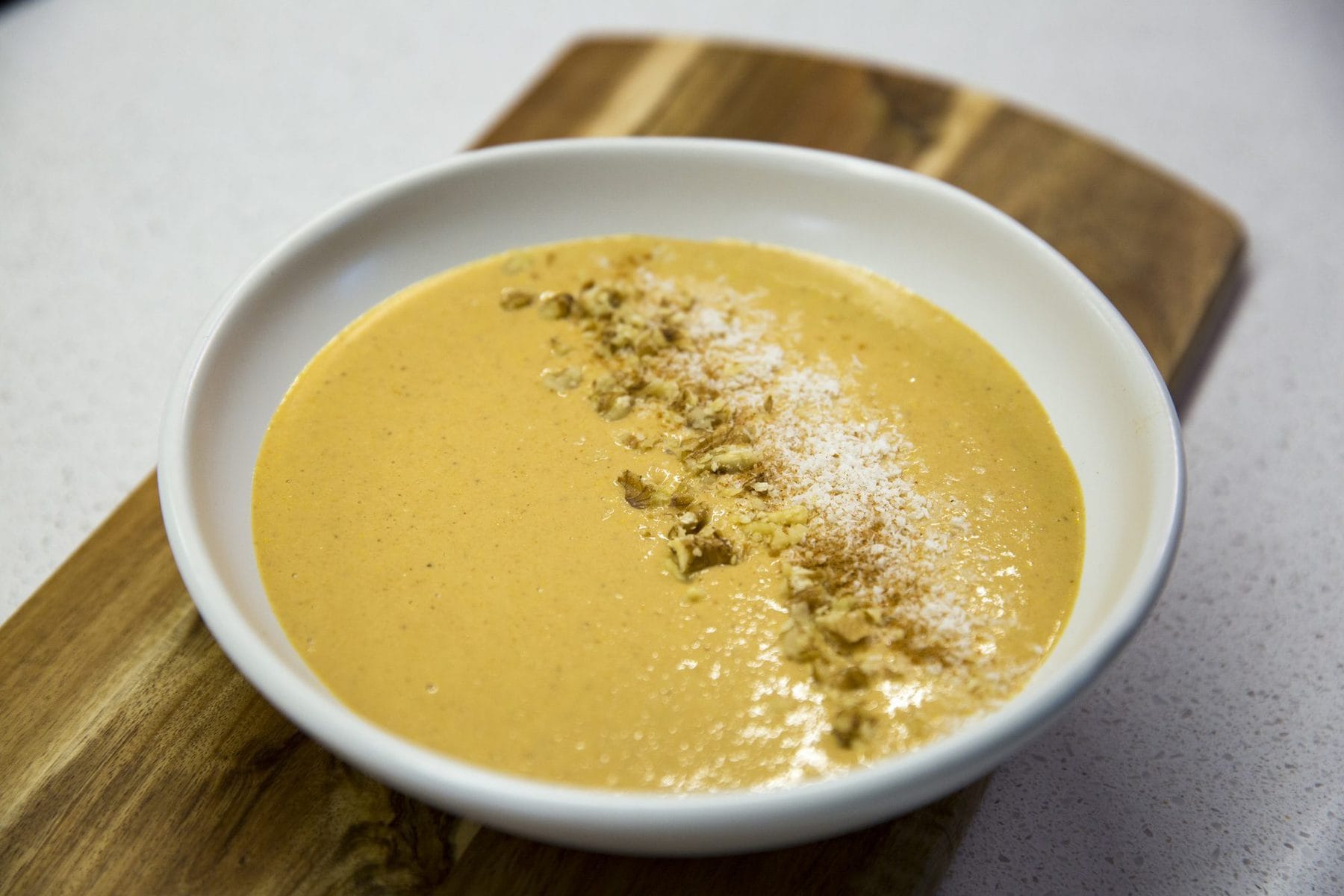 Carrot smoothie bowl