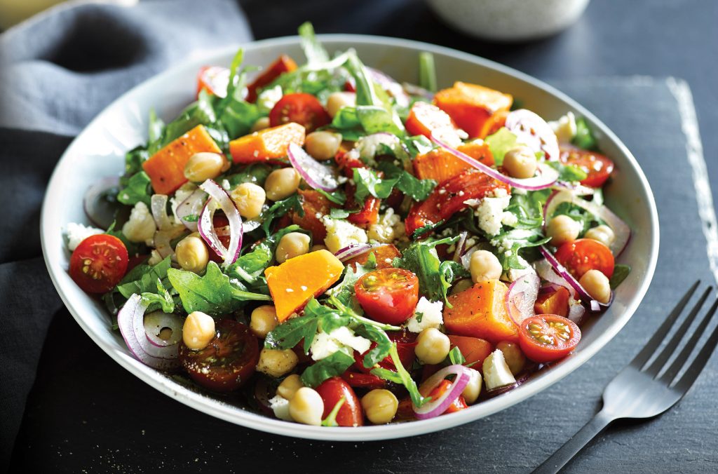 Herbed chickpea and roast vege salad Herbed chickpea and roast vege salad