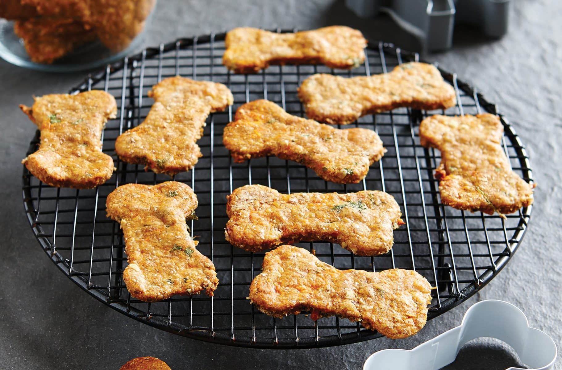 Kumara and peanut butter doggy treats