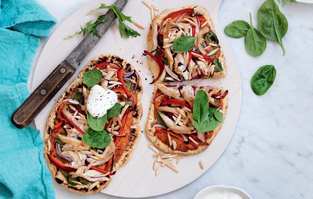 Tandoori chicken pizzas Tandoori chicken pizzas