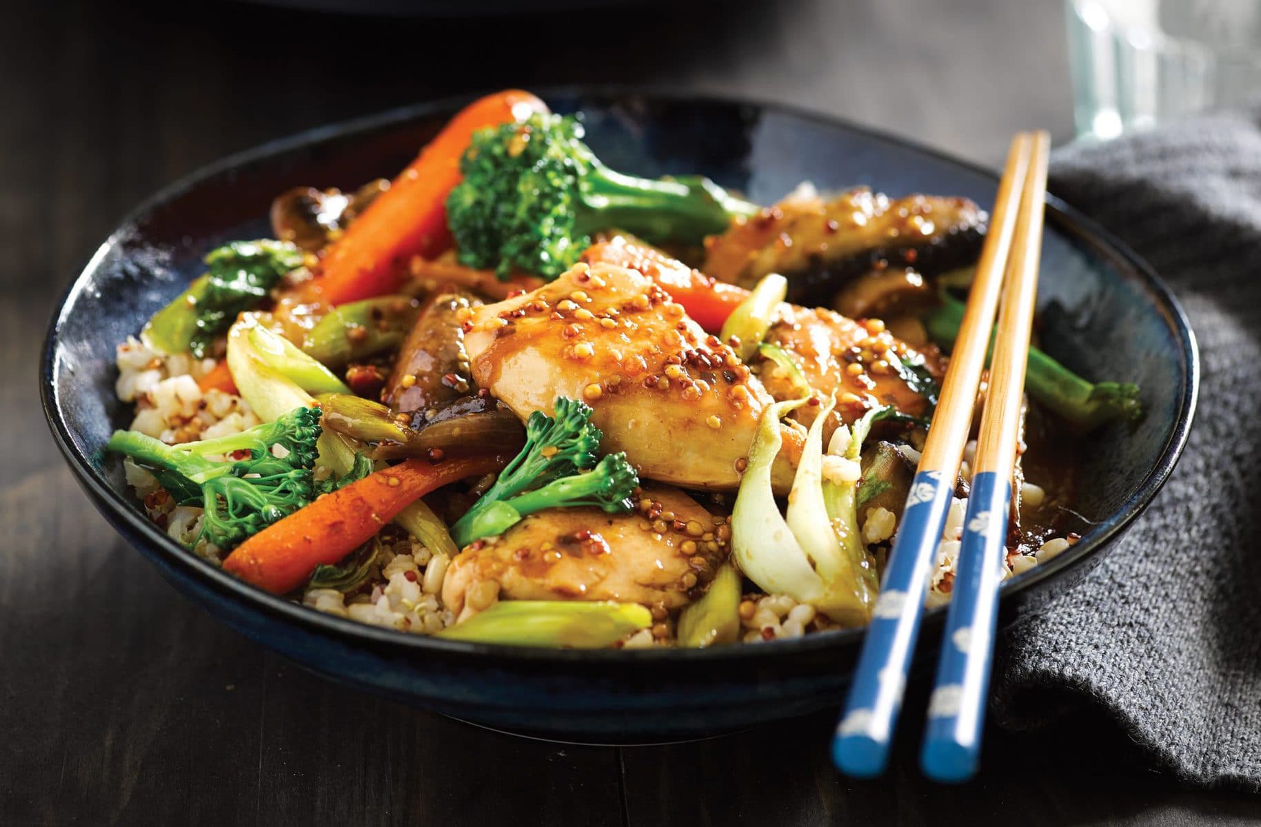 Chicken in honey beer sauce