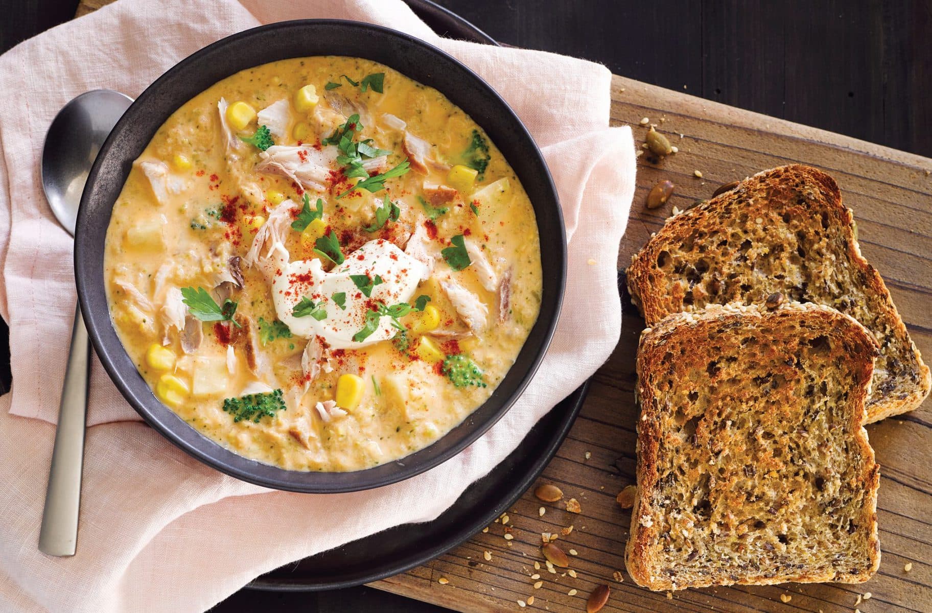 Smoked fish chowder