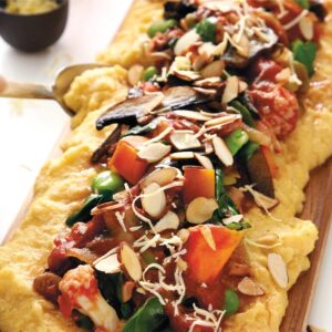 Roman polenta with vegetable ragu