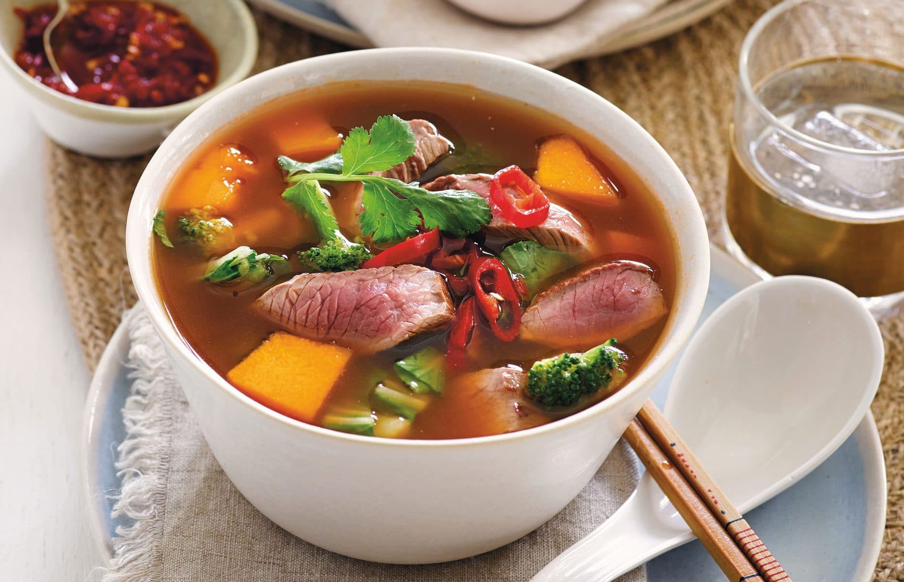 Spicy lamb soup