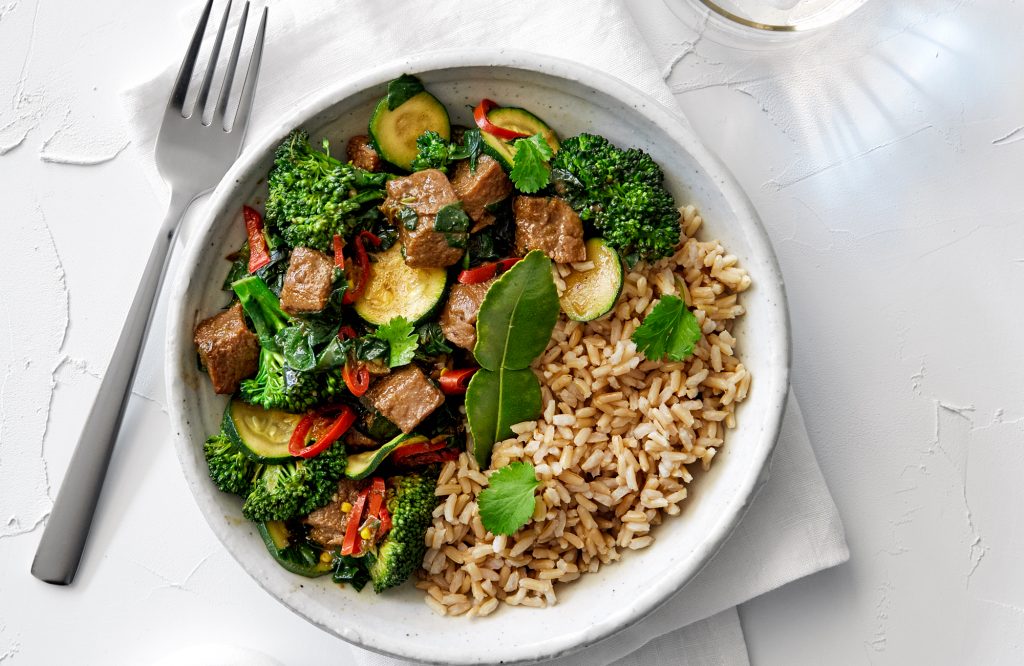 Aromatic vege curry with Beef Free Chunks Aromatic vege curry with Beef Free Chunks
