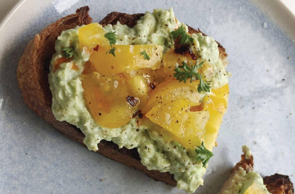 Avocado ricotta toast Avocado ricotta toast