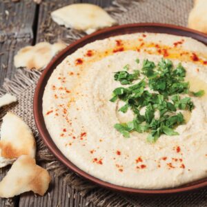 Bought vs homemade: Garlic hummus