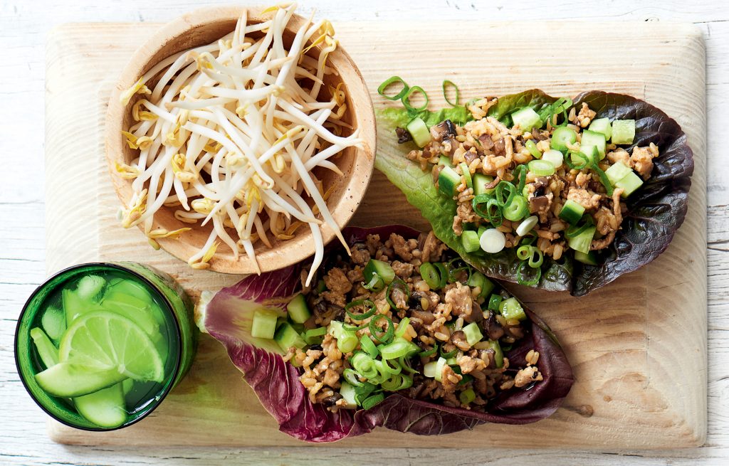 Chicken san choy bau Chicken san choy bau