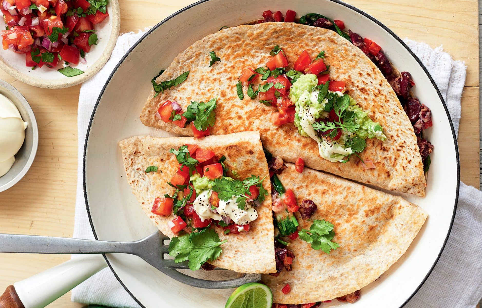 Vege quesadillas