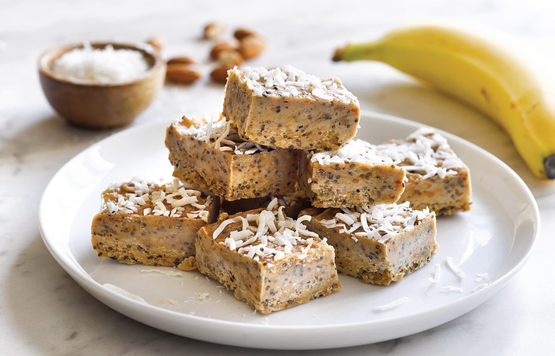 Banana nut butter fudge
