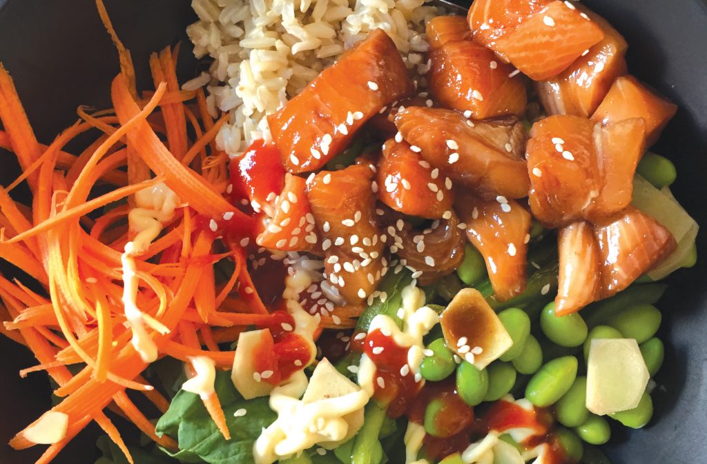 Spicy poke bowl Spicy poke bowl