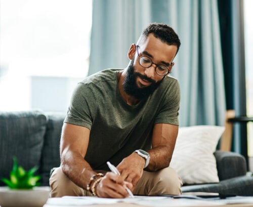 Man writing