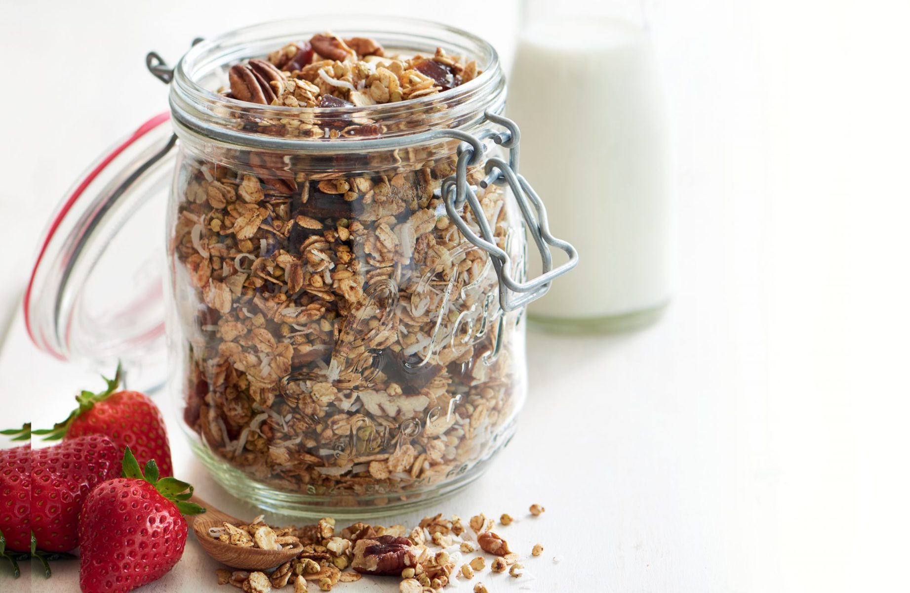 Buckwheat, date, coconut and pecan granola
