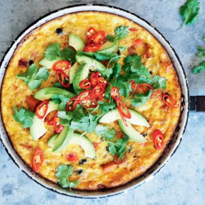 Mexi-bean frittata