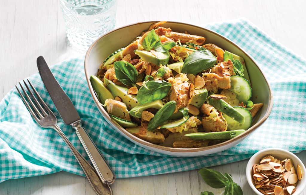 Chicken pesto pasta salad