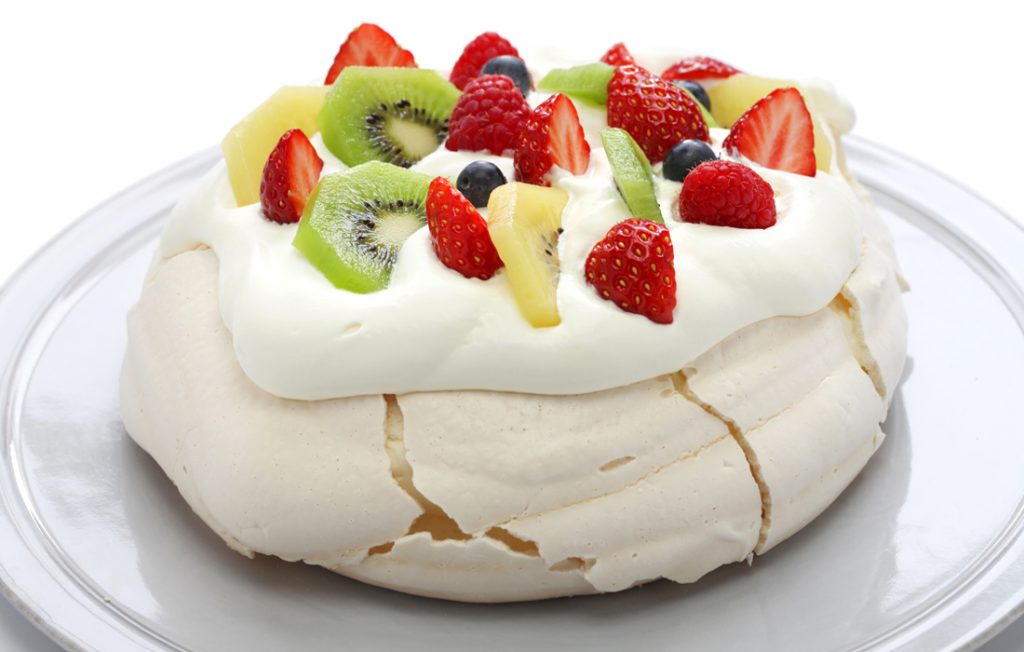 Healthier traditional pavlova