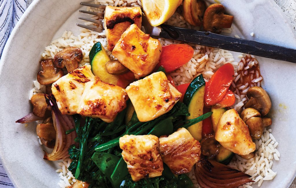 Japanese teriyaki fish