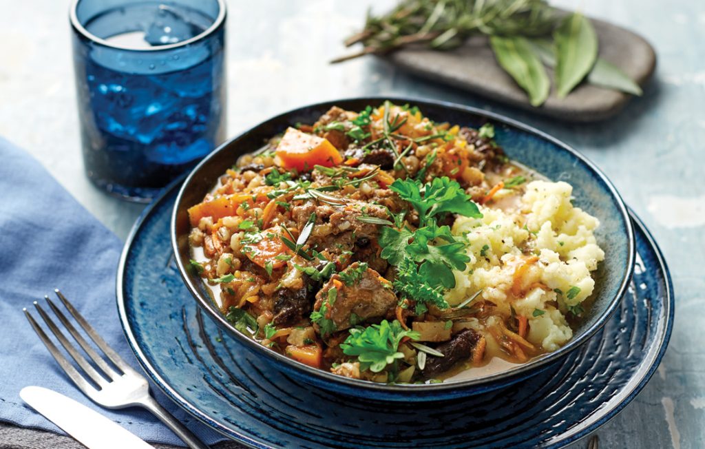 Fragrant lamb and prune crockpot