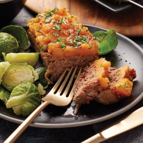 Mini beef and sage meatloaves with kumara mash