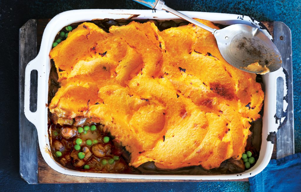 Mushroom and herb shepherd’s pie
